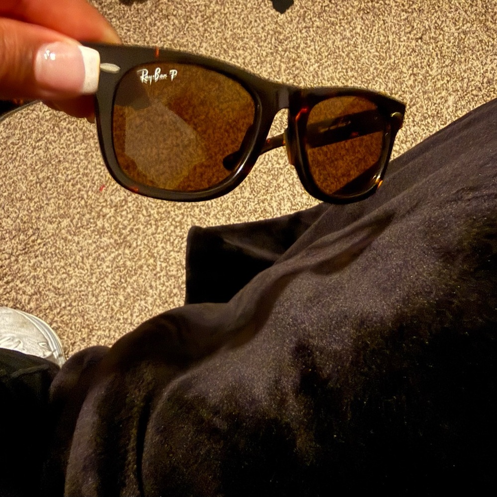 Ray-Ban Classic Black Sunglasses with Brown Lenses